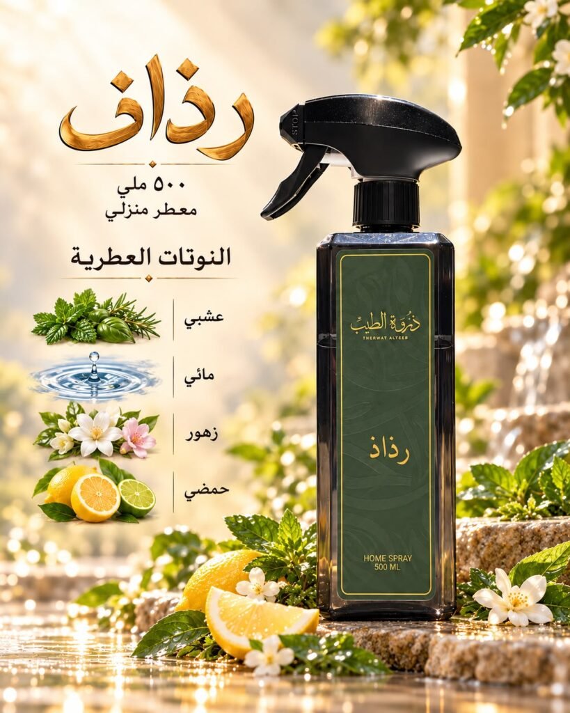 رذاذ معطر منزلي 500 ملي ذروة الطيب